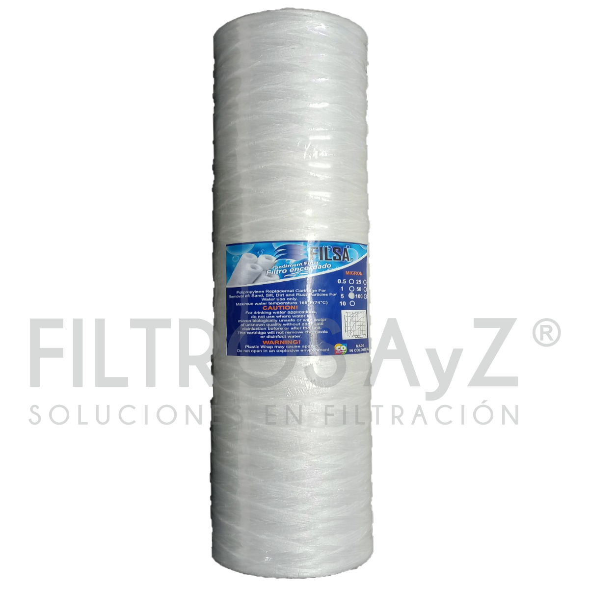 LG Chem Filtri Acqua 5 Micron Big Blue - 3 Cartucce Sedimenti Carboni, 20x4.5 Pollici, Per Casa E Ufficio Filtro A Carboni Attivi GAC CTO - Foto 4