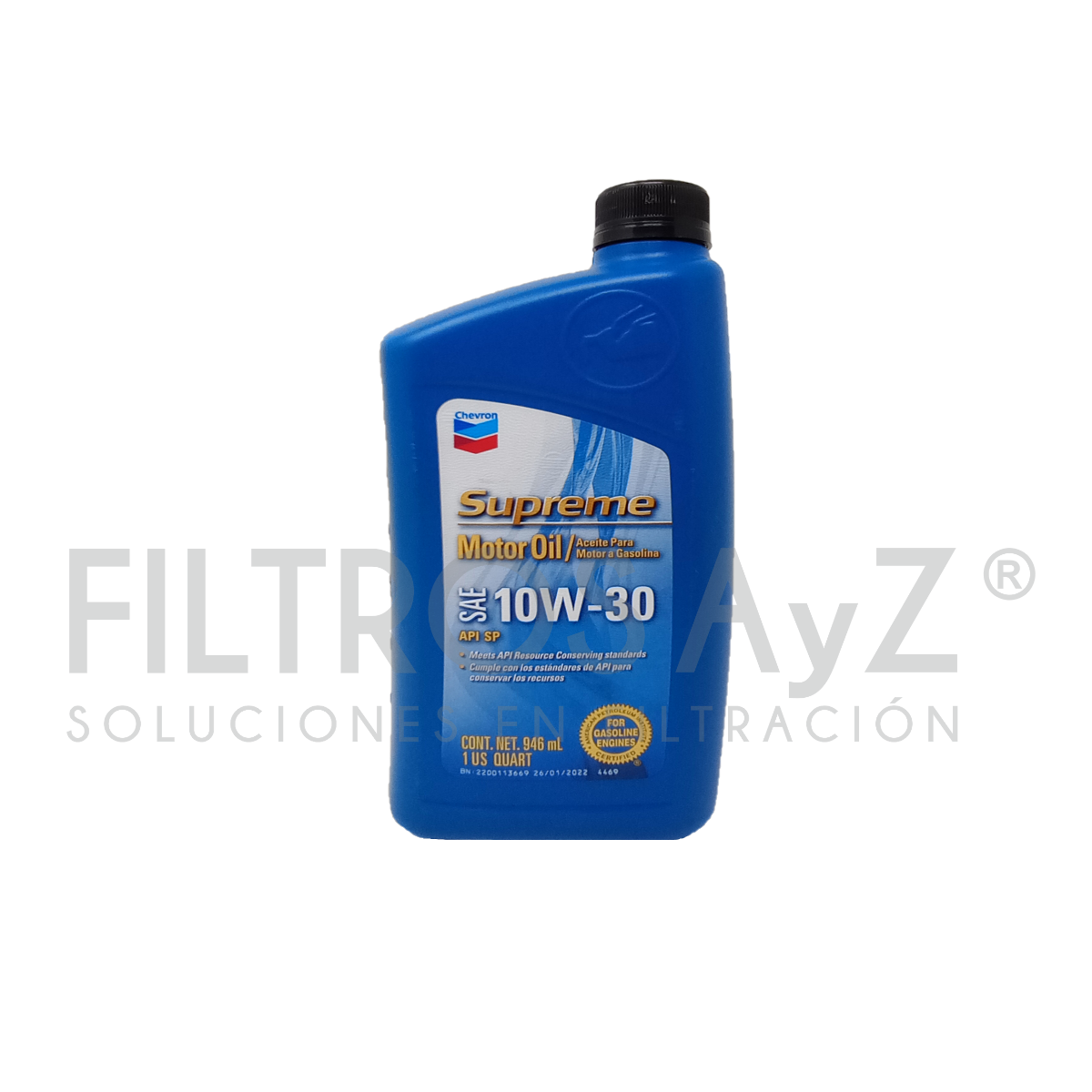 ACEITE CHEVRON SUPREME 10W30 - 1/4g