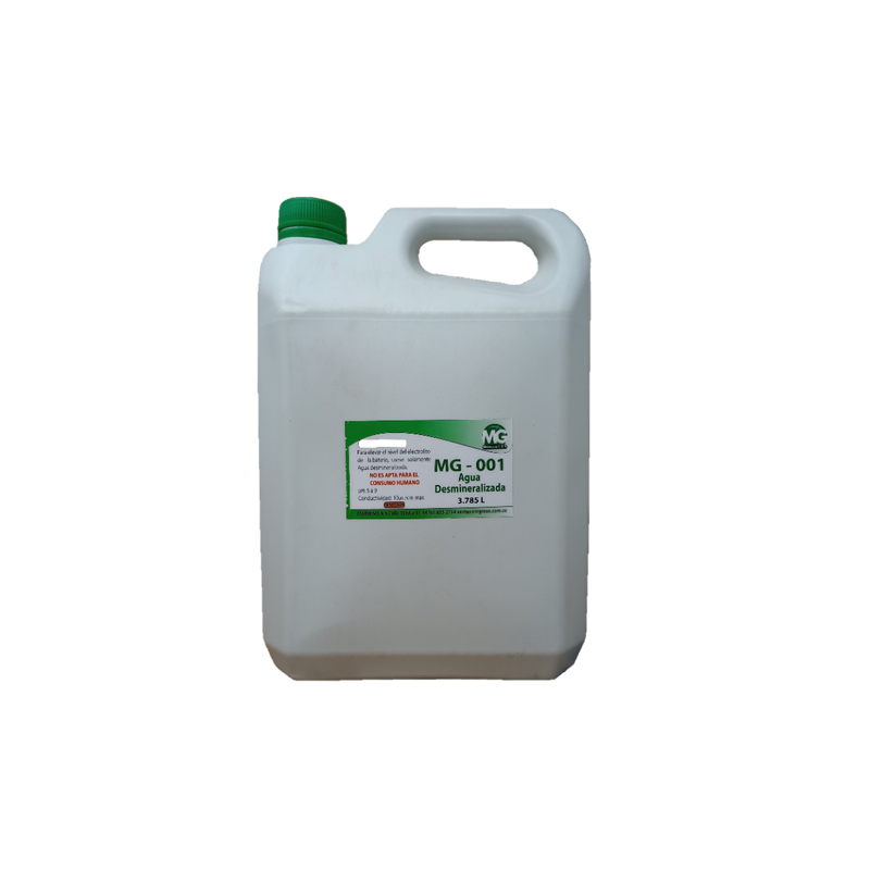 AGUA DESMINERALIZADA MGREEN SIN ACIDO - 1 g