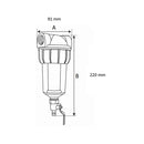 CARCASA CON FILTRO EN ACERO INOXIDABLE LAVABLE - PURIKOR