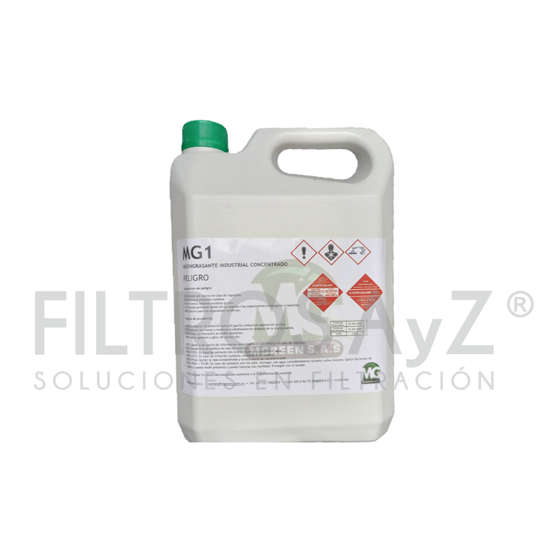 DESENGRASANTE INDUSTRIAL CONCENTRADO MGREEN - 1 g