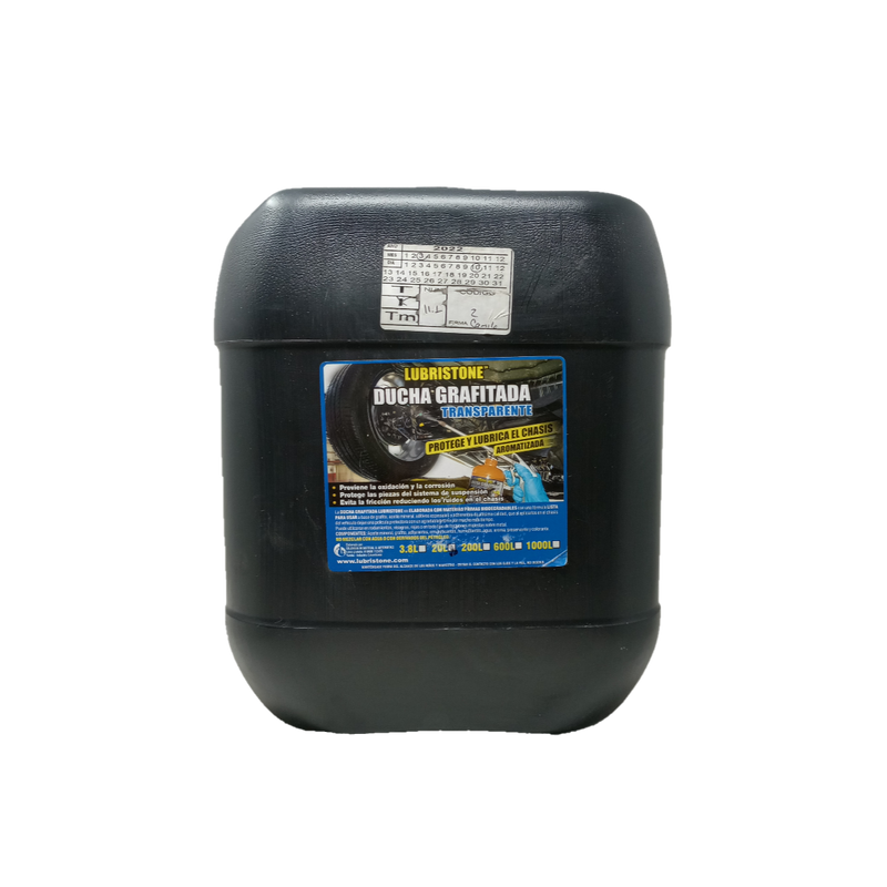 DUCHA GRAFITADA LUBRISTONE TRANSPARENTE 20 LITROS
