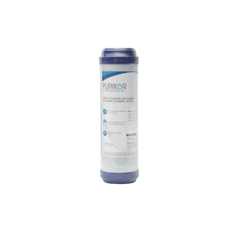 FILTRO CARTUCHO CARBON GRANULAR  2.5" X 10"