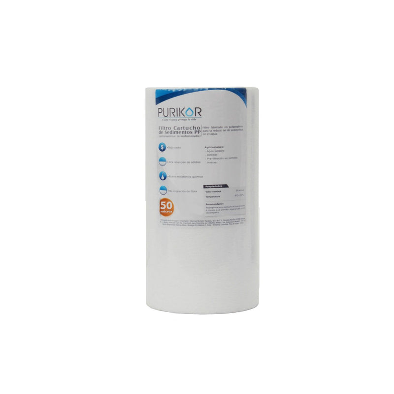 FILTRO CARTUCHO SEDIMENTOS EN POLIPROPILENO 4.5" X 10" BIG BLUE