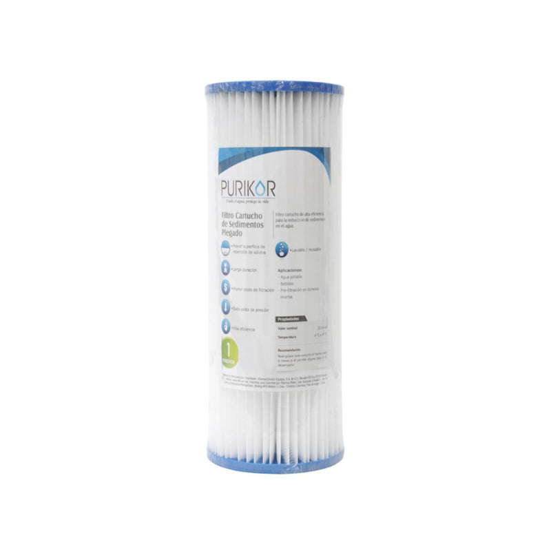 FILTRO CARTUCHO BIG BLUE PLISADO EN POLIPROPILENO 4.5" X 20"