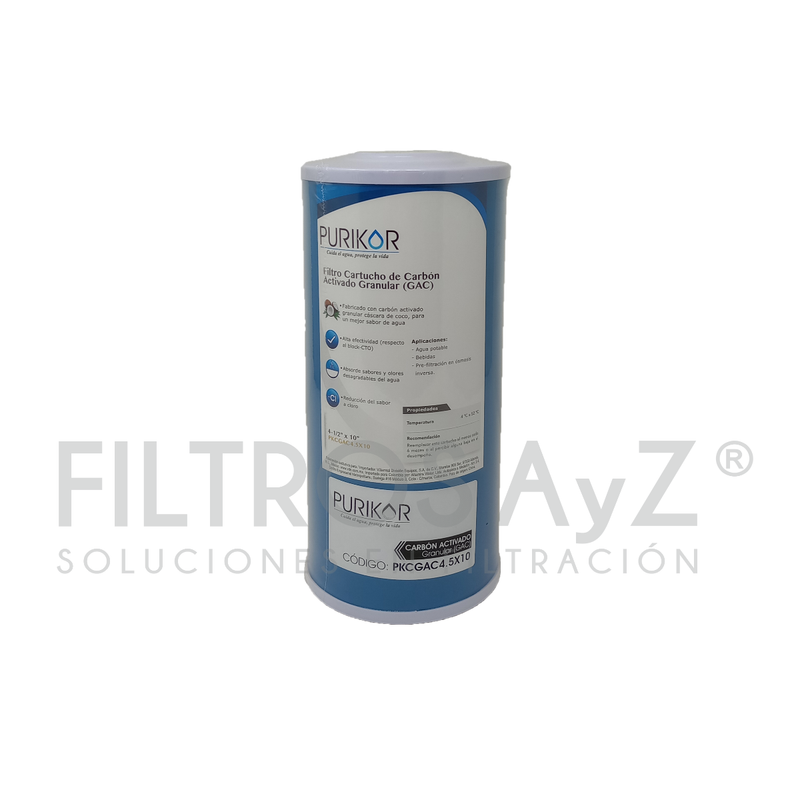 FILTRO CARTUCHO CARBON GRANULAR  4.5" X 10"