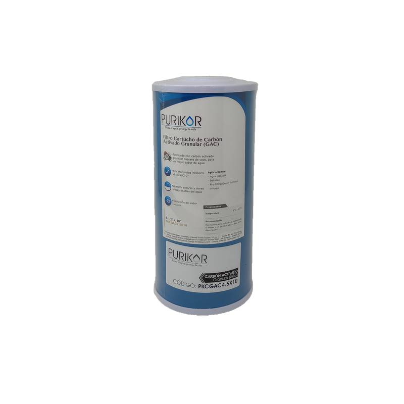 FILTRO CARTUCHO CARBON GRANULAR  4.5" X 10"