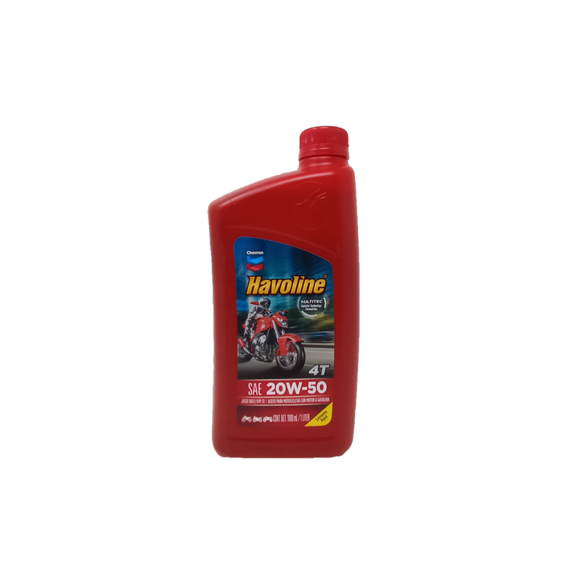 ACEITE CHEVRON HAVOLINE SAE 20w50 4T - 1/4g