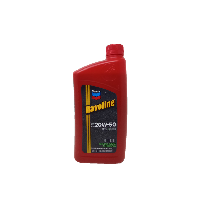 ACEITE CHEVRON HAVOLINE SAE 20W50 API SP - 1/4g