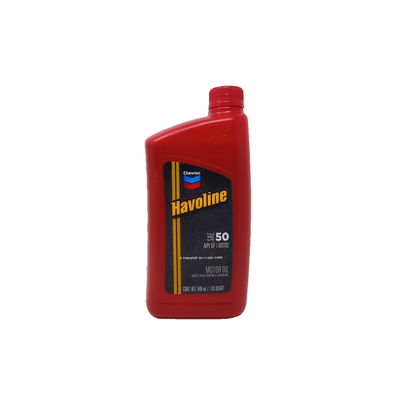 ACEITE CHEVRON HAVOLINE SAE 50 API SF - 1/4g