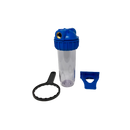 CARCASA DE AGUA TRANSPARENTE 3PARTES DE 10" - in/out 1"