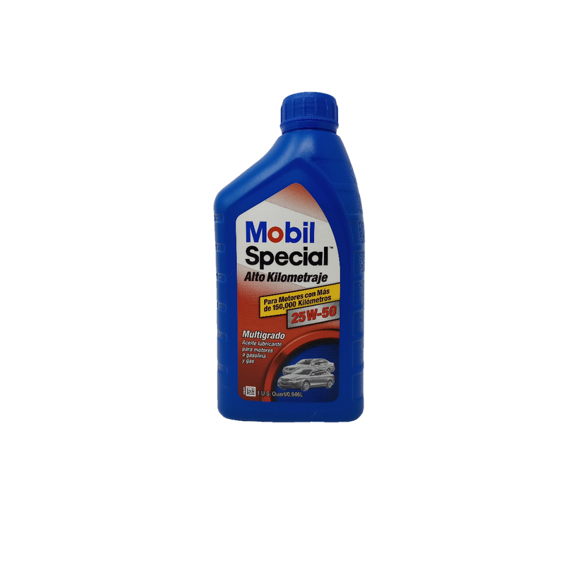ACEITE MOBIL SPECIAL ALTO KILOMETRAJE 25W50 - 1/4g