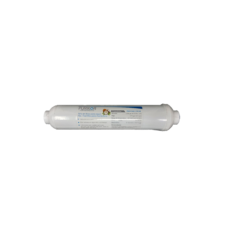 FILTRO CARTUCHO CARBON ACTIVADO GRANULAR 2.5" X 10" - PKCCAL