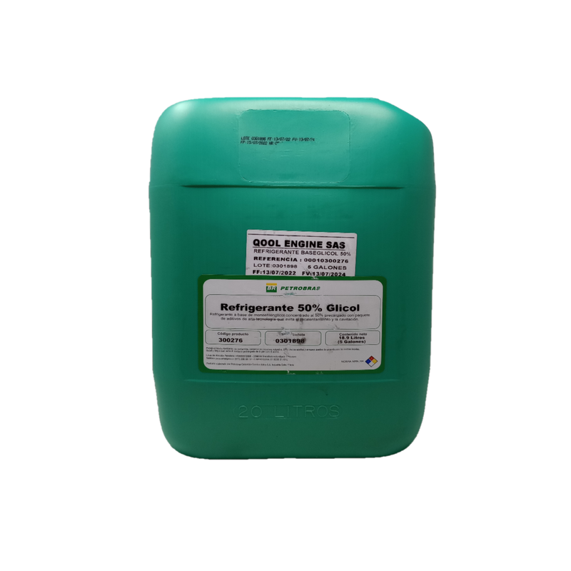 LIQUIDO REFRIGERANTE PETROBRAS BASE 50% GLICOL - GARRAFA 5 GALONES