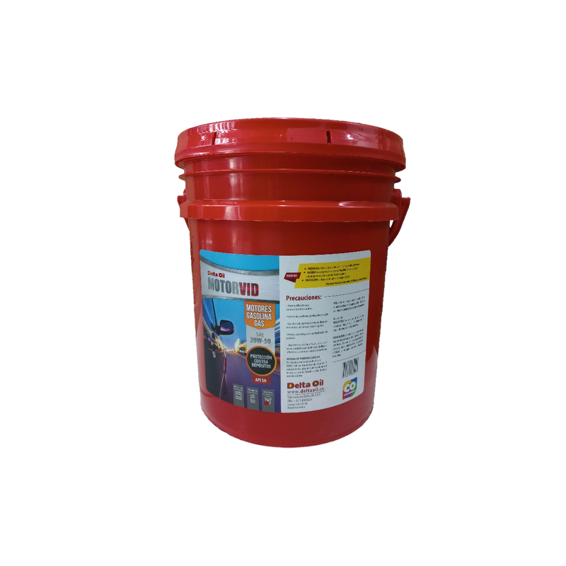ACEITE DELTA OIL MOTORVID SAE 20W50 SN - GARRAFA 5 GALONES