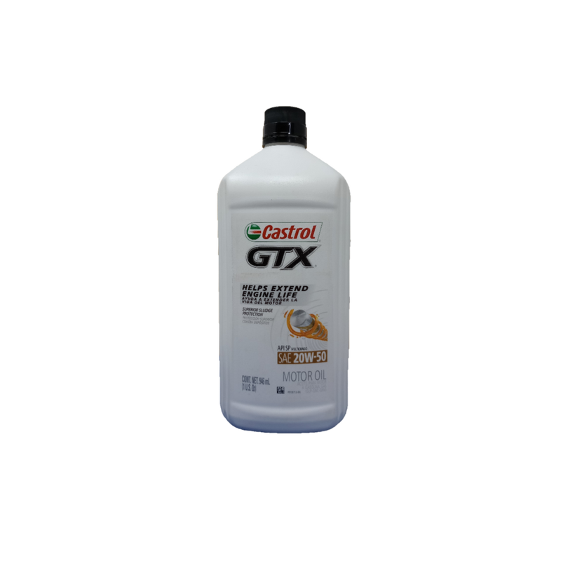 ACEITE CASTROL GTX SAE 20W50 API SP - 1/4 g