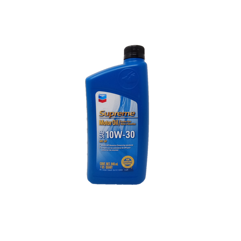 ACEITE CHEVRON SUPREME 10W30 - 1/4g