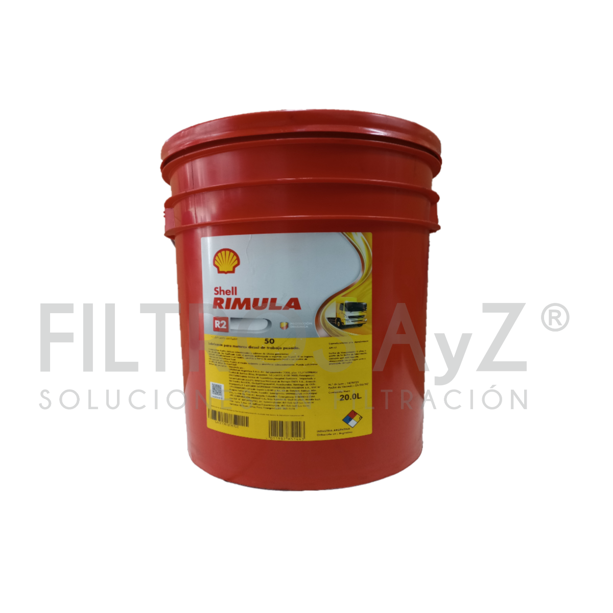 ACEITE SHELL RIMULA R2 SAE 50 - GARRAFA 5 GALONES